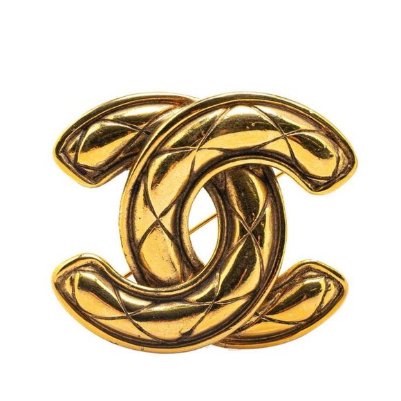 Pre Loved chanel Unisex Gold Brooches - Picture 1 of 3